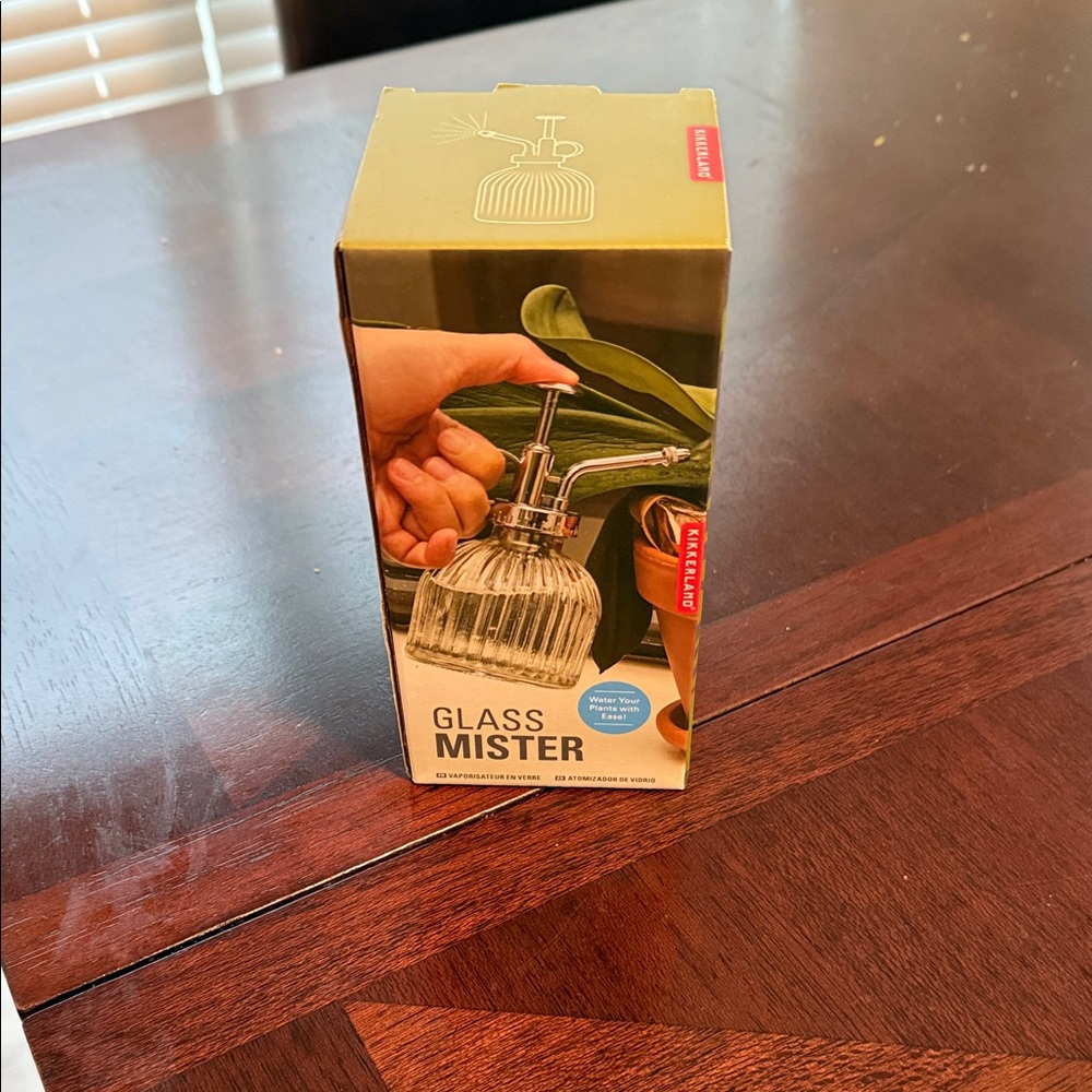 Glass Plant Mister with Silver Pump